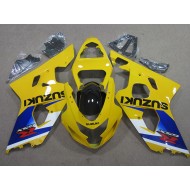 Amarillo Azul Carenado Moto Suzuki GSXR 600 K4 2004-2005