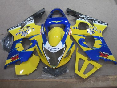 Amarillo Azul Corona Extra Kit Carenado Moto Suzuki GSXR 600 K4 2004-2005