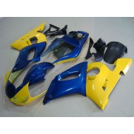 Amarillo Azul Kits Completo Carenado Moto ABS Yamaha R6 1998-2002