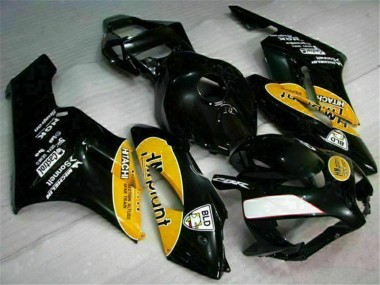 Amarillo Negro Carenado Moto Honda CBR 1000 RR 2004-2005