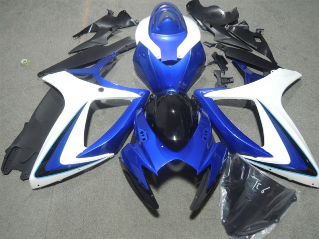 Azul Blanco Carenado Moto Kawasaki ZX10R 2006-2007