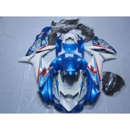 Azul Blanco Carenado Moto Suzuki GSXR 600 K11 2011-2021