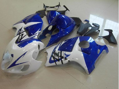 Azul Blanco Carenado & Plástico Moto Suzuki GSXR 1300 Hayabusa 1996-2007