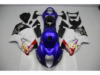 Azul Blanco Kits Completo Carenado Moto Suzuki GSXR 1300 Hayabusa 1996-2007