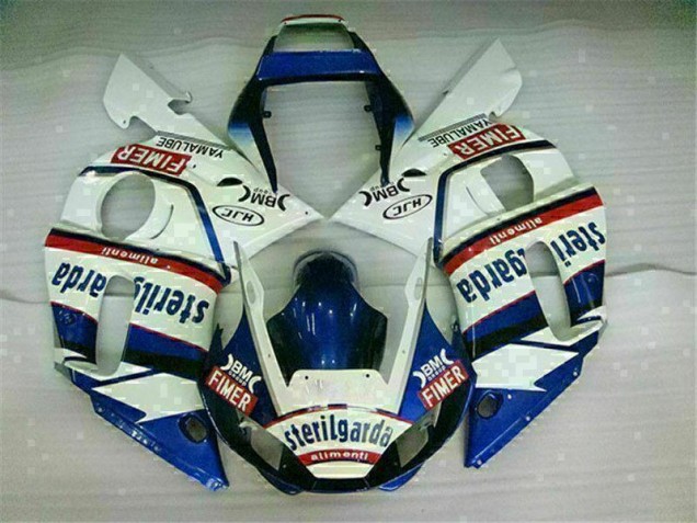 Azul Blanco Plástico Moto Yamaha R6 1998-2002