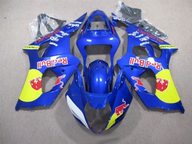 Azul Red Bull Carenado Moto Suzuki GSXR 1000 K3 2003-2004