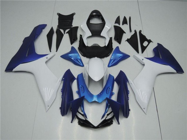 Blanco Azul Carenado Moto Suzuki GSXR 600 / 750 K11 2011-2021