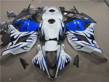 Blanco Azul Llama Carenado Moto Honda CBR 600 RR 2009-2012