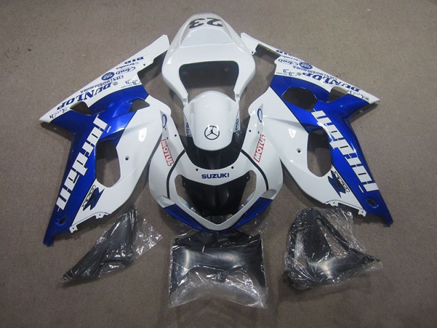 Blanco Azul Motul Carenado Moto Suzuki GSXR 750 K1 K2 K3 2001-2003