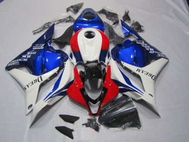 Blanco Azul Rojo DREAM Kits Completo Carenado Moto Honda CBR 600 RR 2009-2012