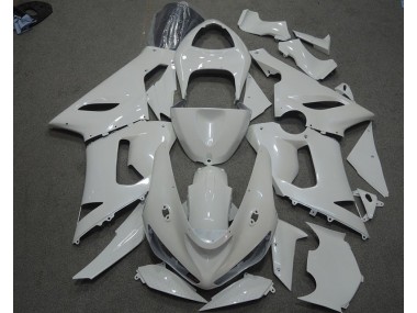 Blanco Carenado Moto Kawasaki ZX6R 2005-2006