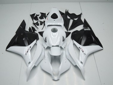 Blanco Negro Mate Carenado Moto Honda CBR 600 RR 2009-2012