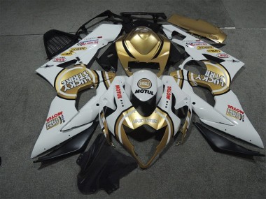 Blanco Oro Lucky Strike Motul Carenado Moto Suzuki GSXR 1000 K5 2005-2006