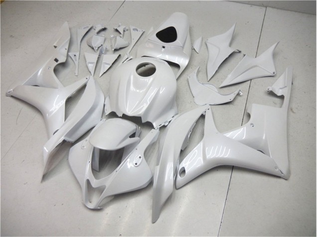 Blanco Perla ABS Carenado Motocicleta Honda CBR 600 RR 2007-2008