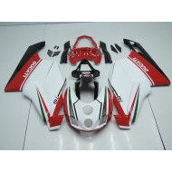 Blanco Rojo con Cola Open Carenado Moto Ducati 749 999 2003-2004