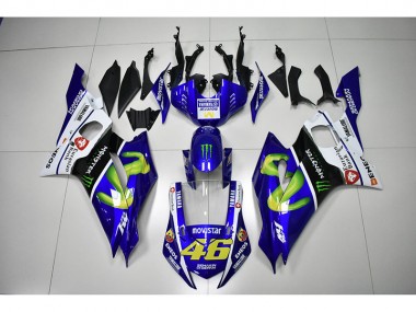 Monster Azul Movistar 46 Carenado Moto Yamaha R6 2017-2023