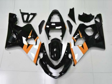 Naranja Negro Kits Carenado Moto Suzuki GSXR 600 / 750 K4 2004-2005