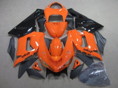 Naranja Negro Ninja Kit ABS Carenado Motocicleta Kawasaki ZX6R 2005-2006