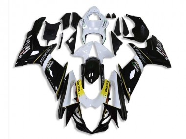 Negro Blanco ABS Moto Plástica Suzuki GSXR 600 / 750 K11 2011-2021