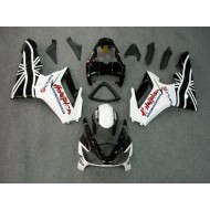 Negro Blanco Carenado Moto Triumph Daytona 675 Triple 2006-2008