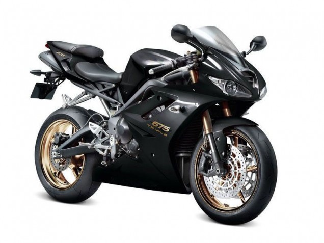 Negro Carenado Moto Triumph Daytona 675 Triple 2006-2008