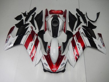 Negro Rojo Blanco Carenado Moto Yamaha R3 2015-2022