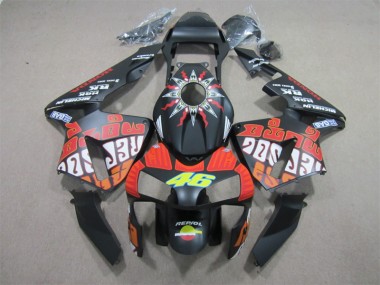 Negro Rojo Repsol 46 Carenado Moto Honda CBR 600 RR 2003-2004