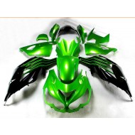 Negro Verde Kit Carenado Moto Kawasaki ZX14R ZZR 1400 2012-2021