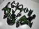 Negro Verde Llama Carenado Moto Kawasaki ZX10R 2006-2007