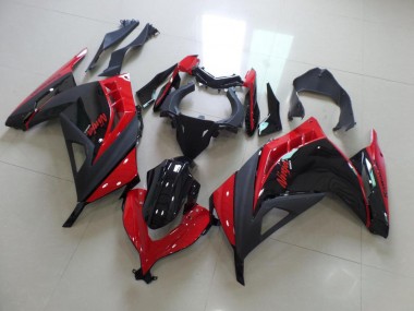 Rojo Negro ABS Moto Plástica Kawasaki ZX 300R 2013-2016