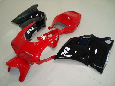 Rojo Negro Carrocería Motocicletas Ducati 748 916 996 996S 1993-2005