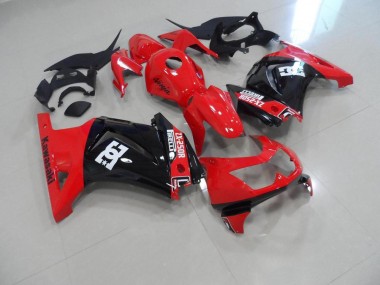 Rojo Negro Kits Carenado Moto Kawasaki ZX 250R 2008-2012