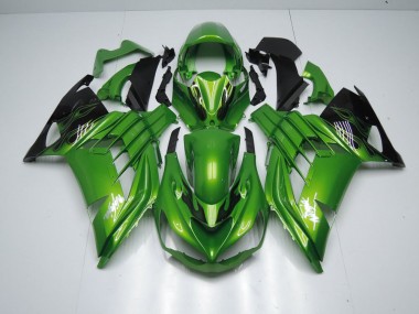 Verde Llama Carenado Moto Kawasaki ZX14R ZZR 1400 2012-2021