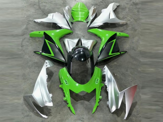 Verde Plata Kits Carenado Moto Suzuki GSXR 600 / 750 K11 2011-2021